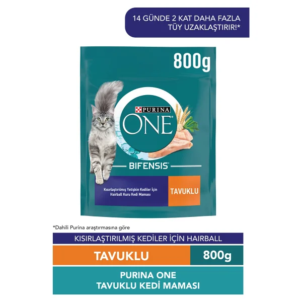 Purina One Hairball Tavuklu 800 Gr Kısırlaştırılmış Yetişkin Kedi Maması - Görsel 7