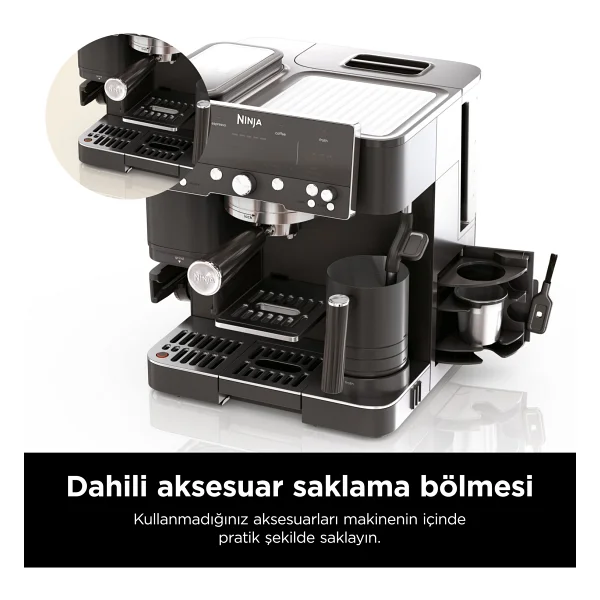 Ninja Luxe Cafe Premier Siyah Yarı Otomatik Espresso Makinesi - Görsel 10