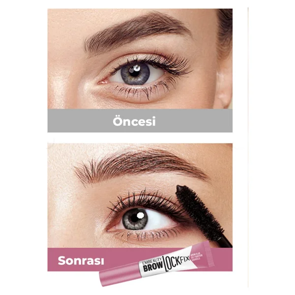 Embeauty Ultra Siyah Dolgunlaştırıcı Maskara Ve Brow Lock Fıx Kaş Sabitleyici Maskara - Görsel 5