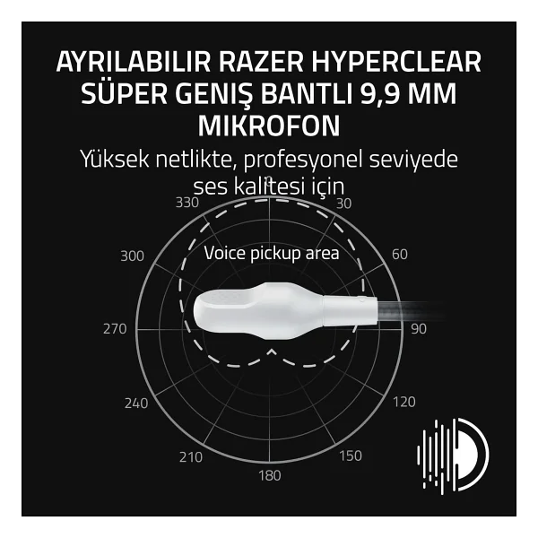 Razer Blackshark V3 Rz04-05410400-R3m1 Beyaz 7.1 USB Kablolu/Kablosuz Kulak Üstü Oyuncu Kulaklığı - Görsel 5