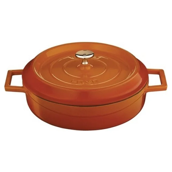 Lava Trendy Mor 24 Cm Yayvan Döküm Tencere - Görsel 7