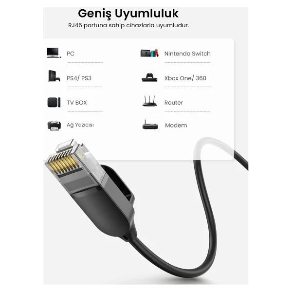 Ugreen 70656 10 M Cat6a Patch Kablo - Görsel 9