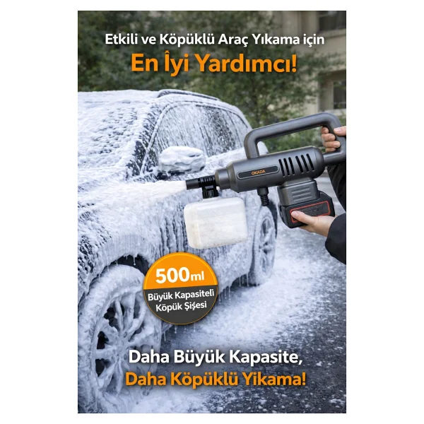 Okaoda Xc4820ma Çift Akülü Yüksek Basınçlı Yıkama Makinesi - Görsel 5