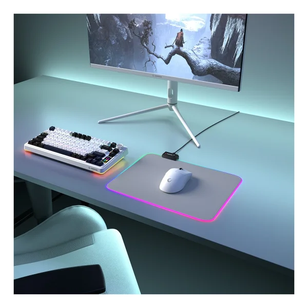 Rampage Pulsar Mp-21 Gri RGB Mouse Pad - Görsel 3