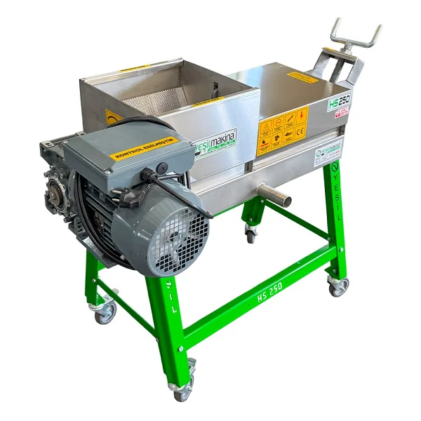 Yeşil Hs250 220 W 250 Kg Helezonlu Üzüm Sıkma Makinesi - Görsel 4