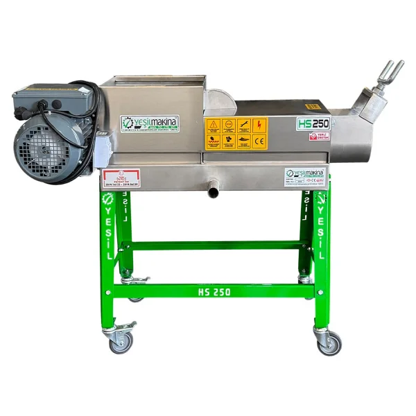 Yeşil Hs250 220 W 250 Kg Helezonlu Üzüm Sıkma Makinesi - Görsel 5