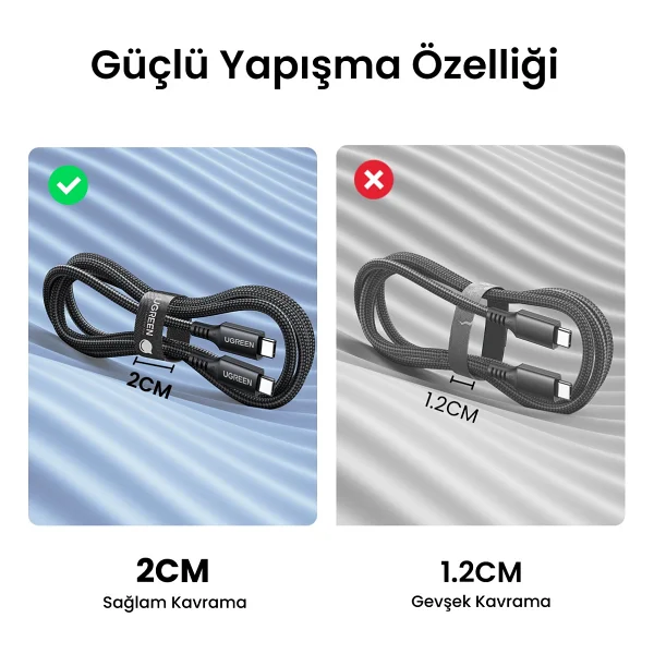 Ugreen Kablo Düzenleyici Cırt Band, 5 Metre, 40356 - Görsel 5