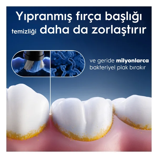 Oral-B İo Ultimate Clean Beyaz 2'li Diş Fırçası Başlığı - Görsel 3