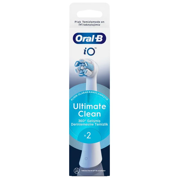Oral-B İo Ultimate Clean Beyaz 2'li Diş Fırçası Başlığı - Görsel 2