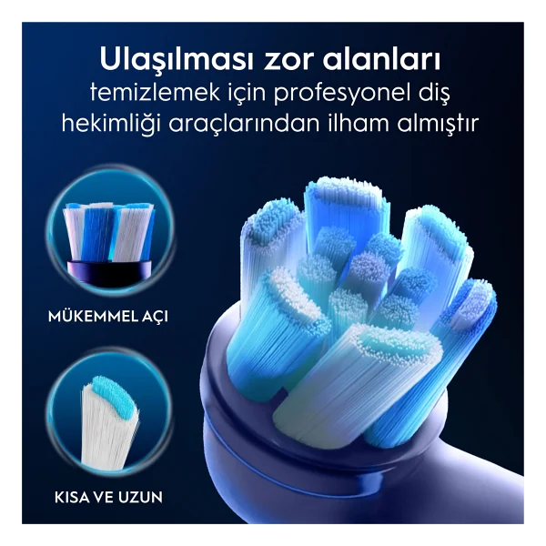 Oral-B İo Ultimate Clean Beyaz 2'li Diş Fırçası Başlığı - Görsel 6