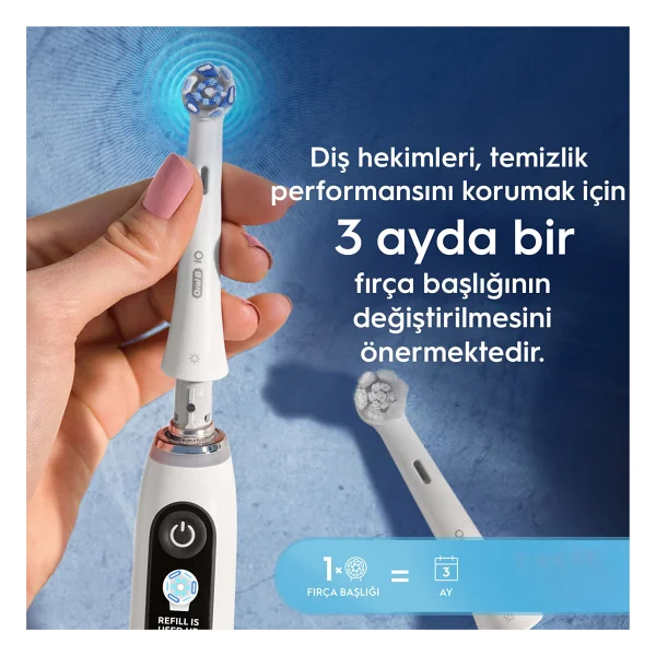 Oral-B İo Ultimate Clean Beyaz 2'li Diş Fırçası Başlığı - Görsel 10