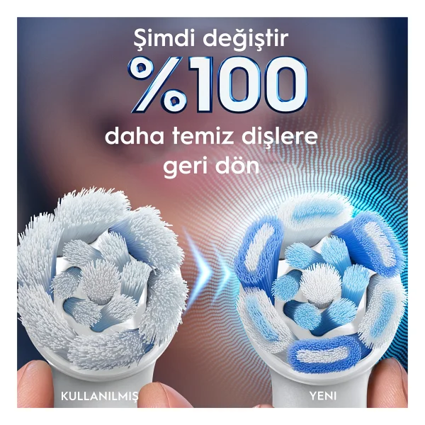 Oral-B İo Ultimate Clean Beyaz 2'li Diş Fırçası Başlığı - Görsel 5