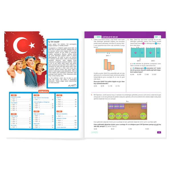 Fenomen Okul Yayınları 8. Sınıf Lgs Geometri Tabanlı Matematik B Soru Bankası - Görsel 3