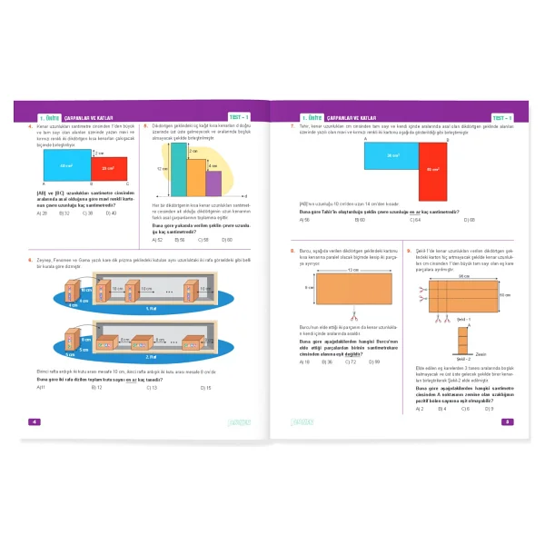 Fenomen Okul Yayınları 8. Sınıf Lgs Geometri Tabanlı Matematik B Soru Bankası - Görsel 4