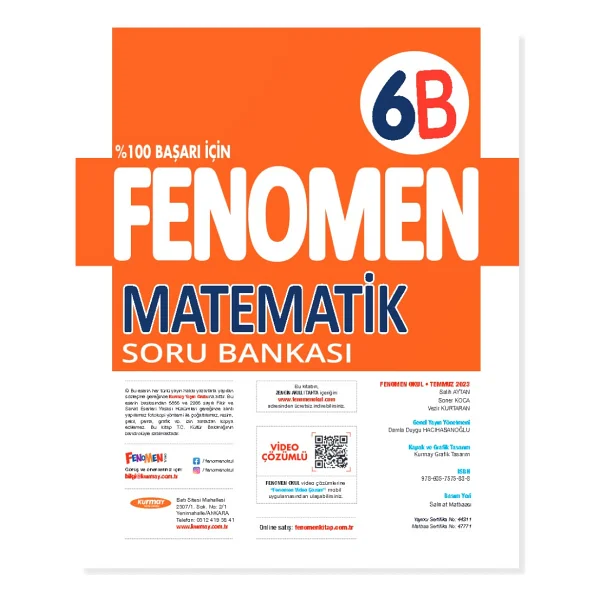 Fenomen Okul Yayınları 6. Sınıf Matematik Soru Bankası - Görsel 4