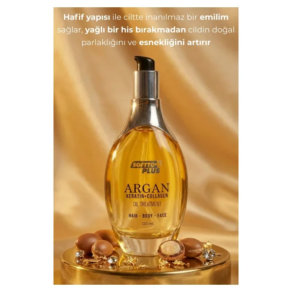Softto Plus Argan 100 Ml Saç Vücut Ve Cilt Bakım Yağı - Görsel 6
