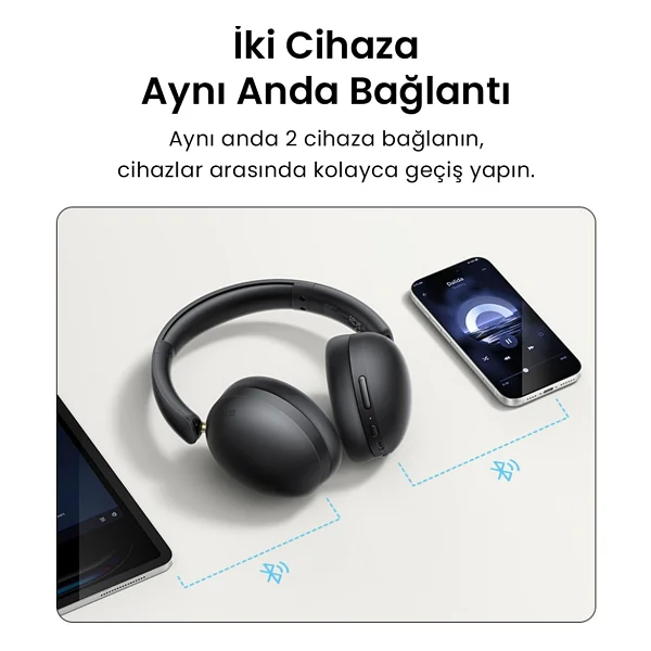 Ugreen Hitune Max 2 ANC Siyah Kulak Üstü Bluetooth Kulaklık - Görsel 6