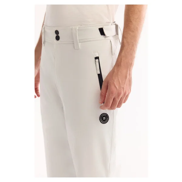 Avva Erkek Beyaz Beli Çıtçıtlı Su Itici Rüzgar Geçirmez Comfort Fit Kayak Pantolonu A52y3125 - Görsel 3
