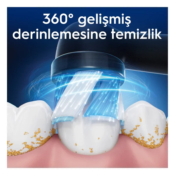 Oral-B İo Ultimate Clean Siyah 6'lı Diş Fırçası Başlığı - Görsel 6