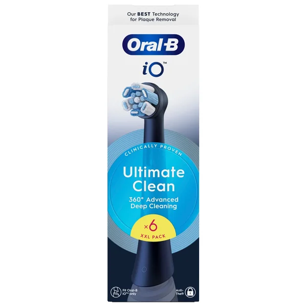 Oral-B İo Ultimate Clean Siyah 6'lı Diş Fırçası Başlığı - Görsel 2