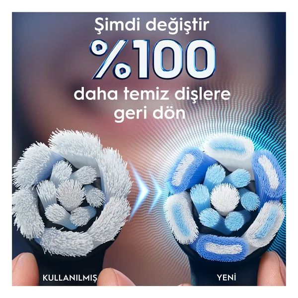 Oral-B İo Ultimate Clean Siyah 6'lı Diş Fırçası Başlığı - Görsel 5