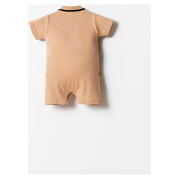 U.S. Polo Assn. Erkek Bebek Kahverengi Tulum - 3 - 6 Ay - Görsel 4