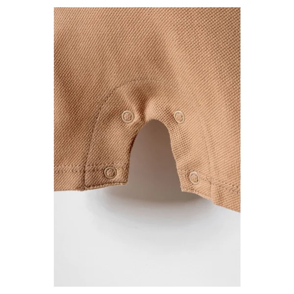 U.S. Polo Assn. Erkek Bebek Kahverengi Tulum - 3 - 6 Ay - Görsel 5