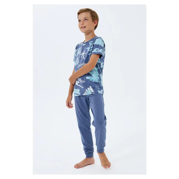 Rolypoly Erkek Çocuk Lacivert Pijama Takım - 7 - 8 Yaş - Görsel 2