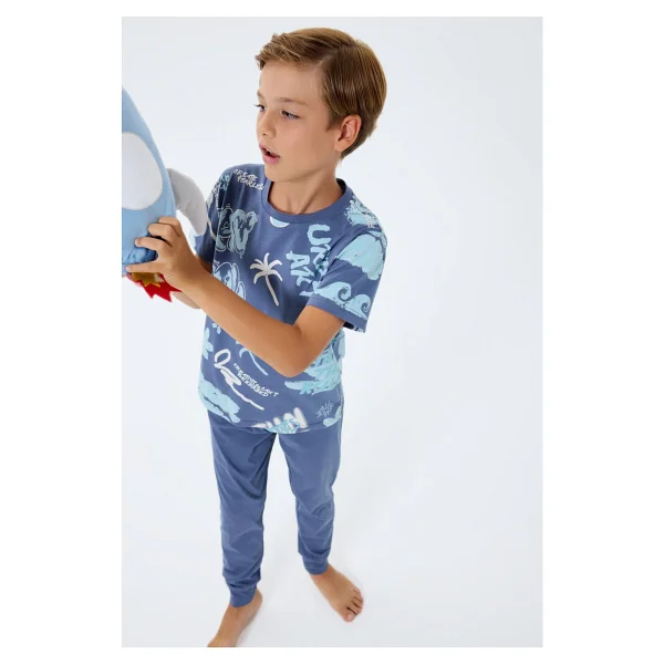 Rolypoly Erkek Çocuk Lacivert Pijama Takım - 7 - 8 Yaş - Görsel 5