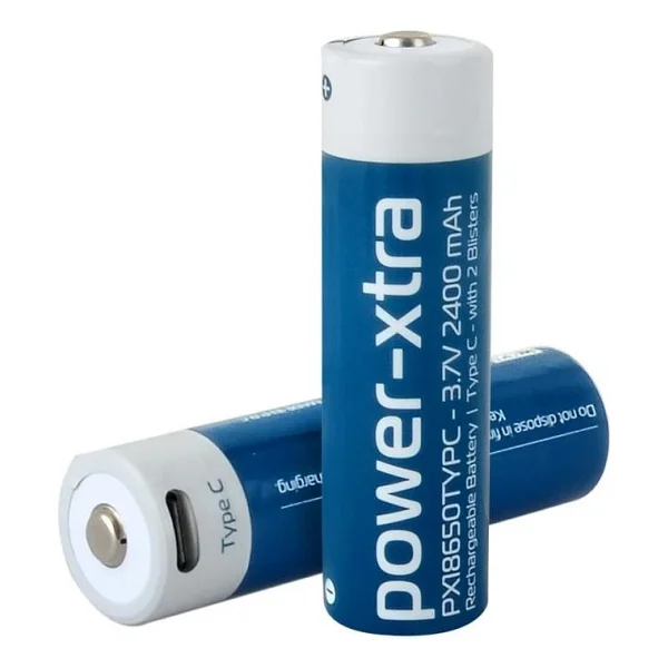 Power-Xtra Px18650typc 3.7v 2400 mAh Li-İon Type-C Şarjlı Pil - Görsel 6