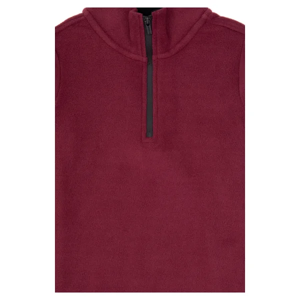 U.S. Polo Assn 50313841-Vr177 Yarım Fermuarlı Bordo Çocuk Polar - Görsel 4