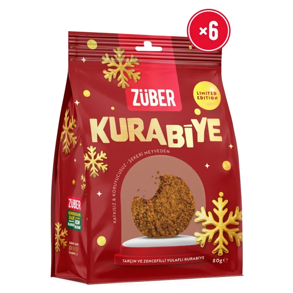 Züber Tarçın Ve Zencefilli Yulaflı Kurabiye 80g X 6 Adet - 480 Gr - Görsel 5