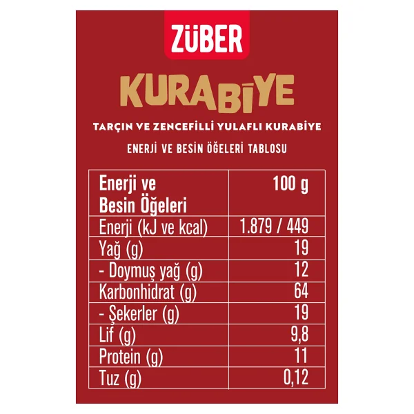 Züber Tarçın Ve Zencefilli Yulaflı Kurabiye 80g X 6 Adet - 480 Gr - Görsel 4