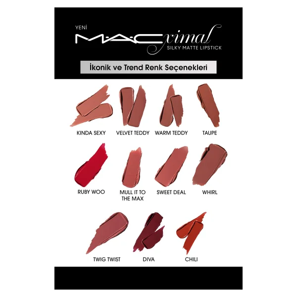 M.A.C Macximal Silky Matte Stick Ruj - Görsel 6