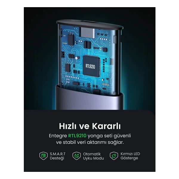 Ugreen 10902 Type-C M.2 SSD Harddisk Kutusu - Görsel 4