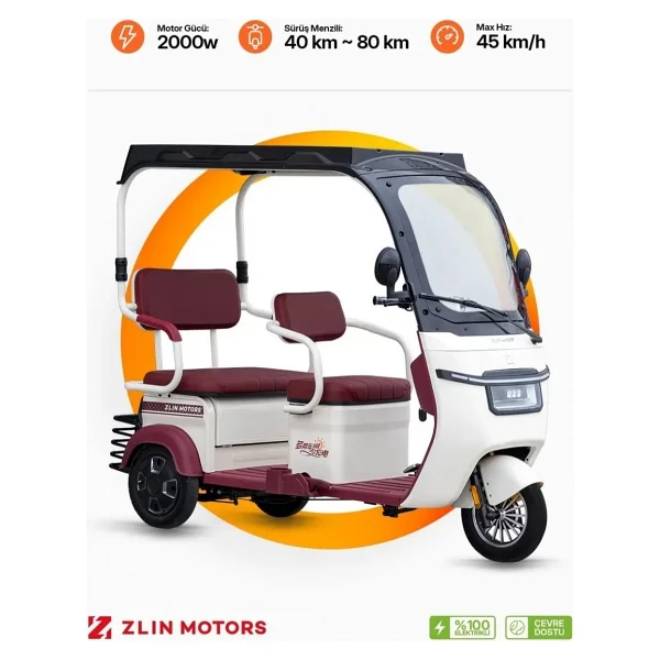 Zlin Motors Troya 3 Tekerlekli Elektrikli Motosiklet - Görsel 2