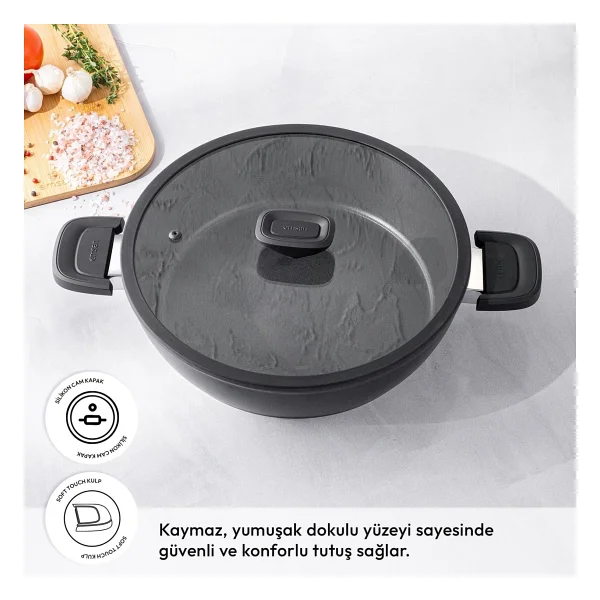 Emsan Diamente 24 Cm Karnıyarık Tenceresi - Görsel 2