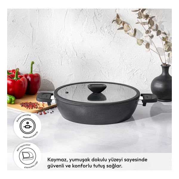 Emsan Diamente 26 Cm Karnıyarık Tenceresi - Görsel 2