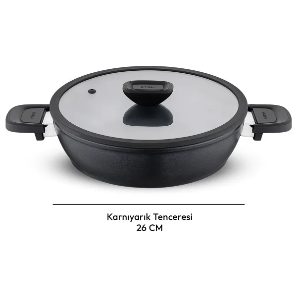 Emsan Diamente 26 Cm Karnıyarık Tenceresi - Görsel 5