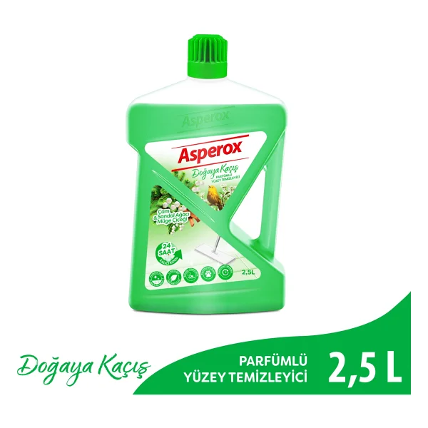 Asperox Doğaya Kaçış Çam Sandal Ağacı Ve Müge Çiçeği Yüzey Temizleyici 2.5 Lt - Görsel 2
