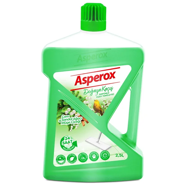 Asperox Doğaya Kaçış Çam Sandal Ağacı Ve Müge Çiçeği Yüzey Temizleyici 2.5 Lt - Görsel 9