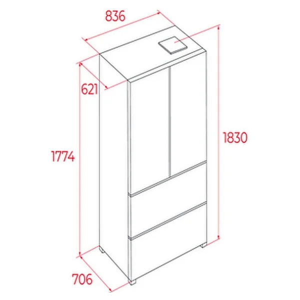 Teka Rfd 75850 Gbk Gardırop No Frost Buzdolabı - Görsel 3
