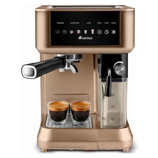 Karaca MyCaffe Barista S10 Walnut Brown Yarı Otomatik Espresso Makinesi - Görsel 8