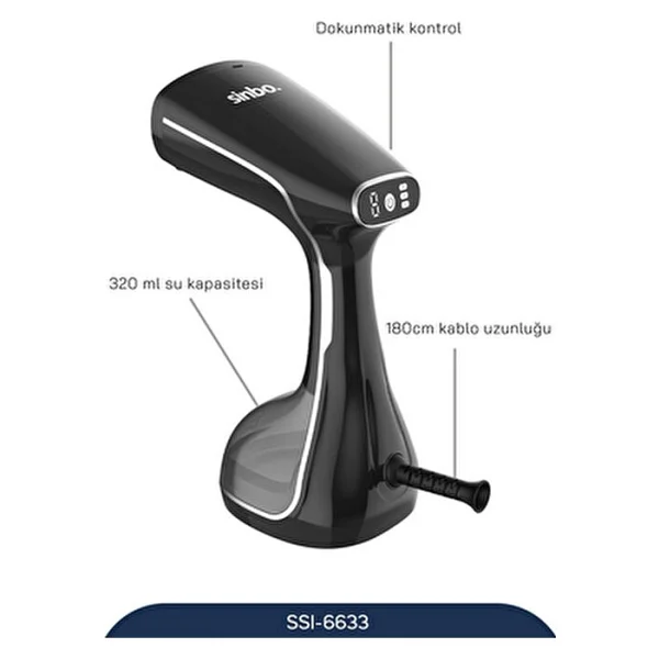 Sinbo Ssı-6633 1800 W Buharlı Kırışıklık Giderici - Görsel 4