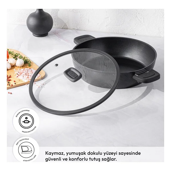 Emsan Diamente 30 Cm Karnıyarık Tenceresi - Görsel 2
