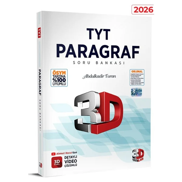 3d Yayınları Tyt-Ayt Paragraf Soru Bankası - Görsel 2