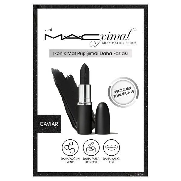 M.A.C Macximal Silky Matte Caviar Stick Ruj - Görsel 8