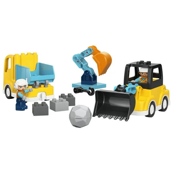 Lego 10475 Duplo Kasabası 3'ü 1 Arada İnşaat Araçları - Görsel 2