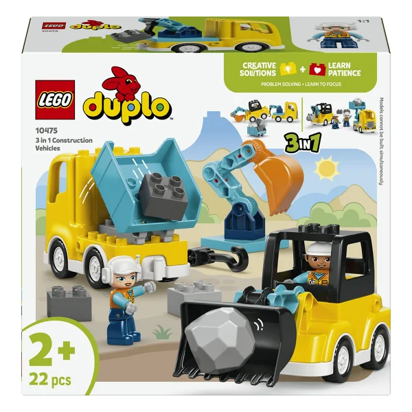 Lego 10475 Duplo Kasabası 3'ü 1 Arada İnşaat Araçları - Görsel 3