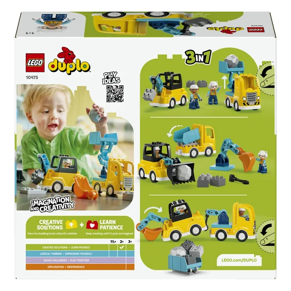 Lego 10475 Duplo Kasabası 3'ü 1 Arada İnşaat Araçları - Görsel 4